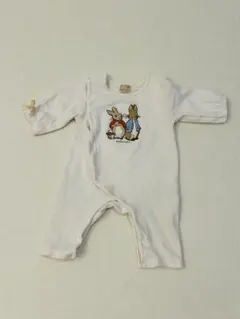PETER RABBIT ウサギ刺繍ロンパース　ピーターラビット　プチマイン