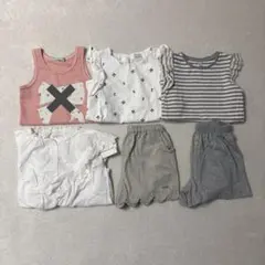 プティマイン　ハッカベビー　アプレレクール　まとめ売り　女の子　セット　Tシャツ