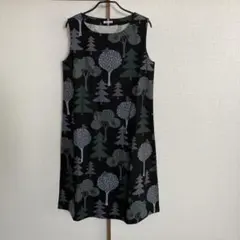 七分袖 ロングワンピース
