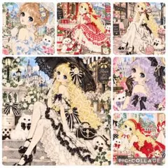 超レア レトロガール 天使 女の子 海外マステ 背景 ベッド カーテン