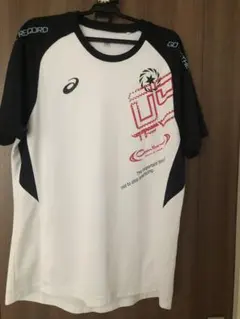 ASICS Mサイズ ランニングシャツ ホワイト/ブラック