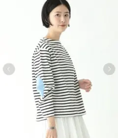 新品未使用 BEAMS BOY エルボーパッチ バスク ロングTシャツのサムネイル