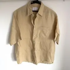 新品未使用　UNITED ARROWS リネン 半袖シャツ ベージュのサムネイル