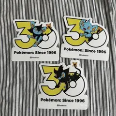 ポケモン 韓国公式 30周年記念ステッカー コリンク ルクシオ レントラー