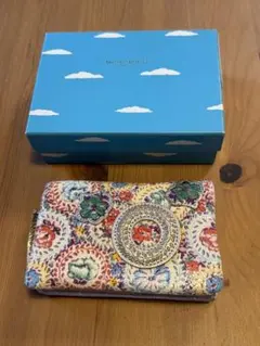 ブルー 新品 ツモリチサト tsumorichisato ネコ 折り財布 未使用