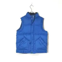子供服（140）ギャップキッズ　ダウンベスト　ブルー　ポリエステル