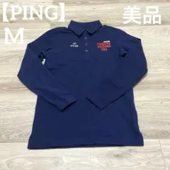 【美品✨】PING レディース　ゴルフウェア　トレーナー　紺色　M
