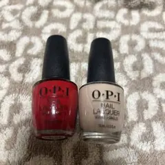 O.P.I ネイルラッカー レッド NL N25 ベージュNL P61 セット