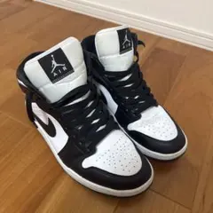 Nike Air Jordan 1 白/黒 ミッド　値下げ可能‼️