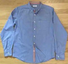 URBAN RESEARCH BDシャツ ライトブルー 裏ギンガムチェック