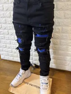 スリムフィットスキニー amiri・ミニマル・PURPLE - メルカリ