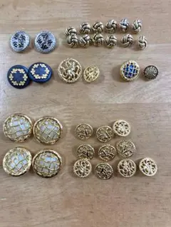 金属製ボタンセット 多様なデザイン