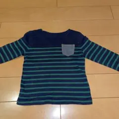 GLOBAL WORK ストライプ長袖カットソー 100
