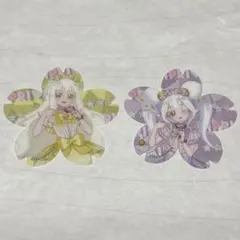 ひみつのアイプリ アニメイト 特典 桜型クリアカード リング つむぎ 2枚セット
