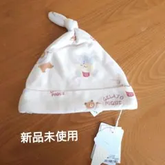 GELATO PIQUE ベビー帽子 動物柄 ホワイト