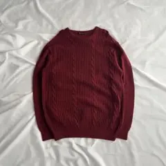 90s vintage ケーブル編 ニット アメカジ ストリートcboy 古着