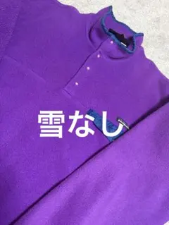 雪なし‼️ パタゴニア　スナップt シンチラ　フリース　L パープル