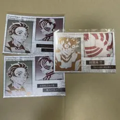 鬼滅の刃　炭治郎　猗窩座　メタリックポストカード