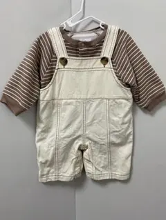 La Stella 2点セット　サロペットロンパース　70