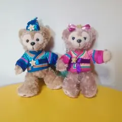 ダッフィー &シェリーメイ ぬいぐるみバッジ