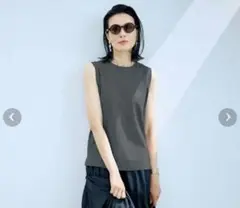 SLOANE×eclat 坪田あさみさん別注ソフトタッチノースリーブ