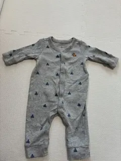 baby gap グレーロンパース 50cm くまけつ