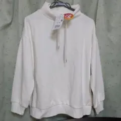 CINEMA CLUB ハイネックパーカー ホワイト