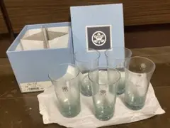 【新品・未使用】たち吉　初風　一口ビール　カットグラス