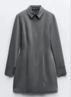み*と様 ZARA フィットミニシャツワンピースS