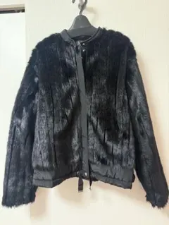 ZARA trf collection ブラックファーコート S-M