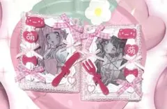 トレカケース 硬質ケース ホイップデコ B8 ピンク フォーク 推し活 リボン