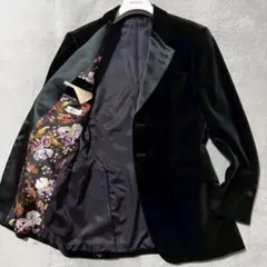 Paul Smith ポールスミス テーラードジャケット 花柄 ベロアのサムネイル