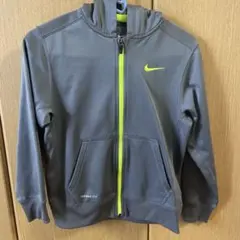 Nike THERMA-FIT パーカー グレー/ネオンイエロー