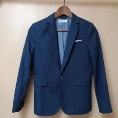 H&M ダークブルー ブレザー シャツセット