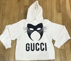GUCCI ホワイト パーカー 猫マスクデザインのサムネイル