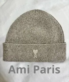 Ami Paris ニット帽　ベージュのサムネイル
