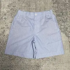【試着のみ】ZARA ブルーストライプ ショートパンツ M