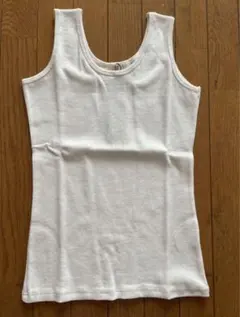 r・p・s 新品　訳あり　しっかりリブ素材　タンクトップ　白　Lのサムネイル