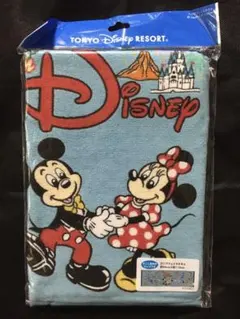 新品　チームDisney  ロングフェイスタオル　ブルー系