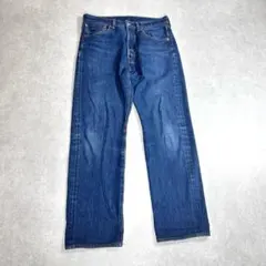 Levi’s 501 デニム W32 L31ストレート ボタンフライ ブルー