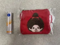 【東京デリカ限定】　モンチッチ　サガラ刺繍ミニポーチ　赤