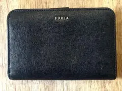 FURLA フルラ 二つ折り財布 ブラック レディース レザー