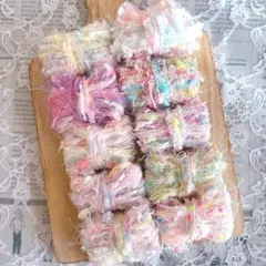 ✧感謝セール第2弾✧引き揃え糸セット10種類 ゆめかわファンシーヤーン（d