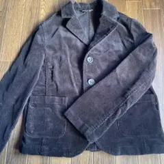 コムサ 130 ジャケット キッズ コーデュロイ 黒