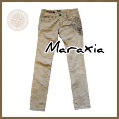 【maraxia】マラキア/ヴィンテージパンツ/ベージュ