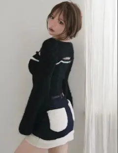 M andmary Fur pocket denim skirt - メルカリ