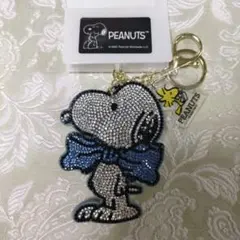 スヌーピー　キラキラキーホルダー　ラインストーンキーホルダー　キーチャーム