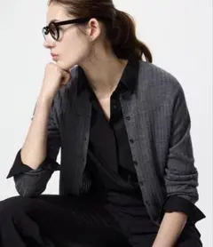 メリノクルーネックカーディガン xl