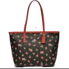 【レア品✨】COACH トートバッグ　F57888 フローラルロゴプリント