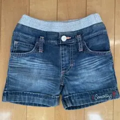 EDWIN SOMETHING キッズデニムショートパンツ 120